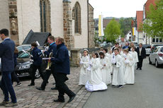 Feier der 1. Heiligen Kommunion in Sankt Crescentius (Foto: Karl-Franz Thiede)